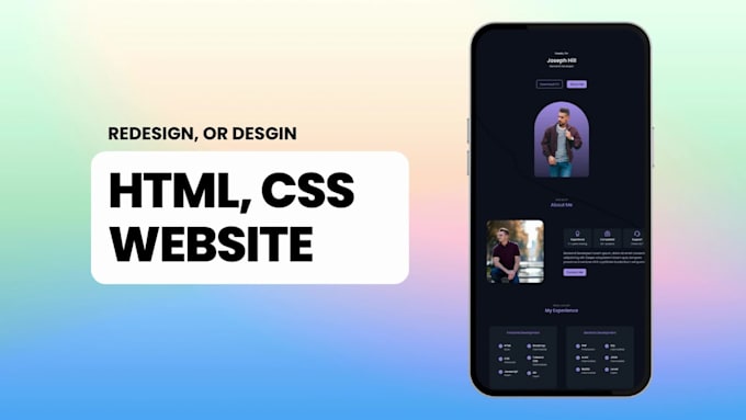 Design or redesign website with html and css by Pakistangamingz | Fiverr