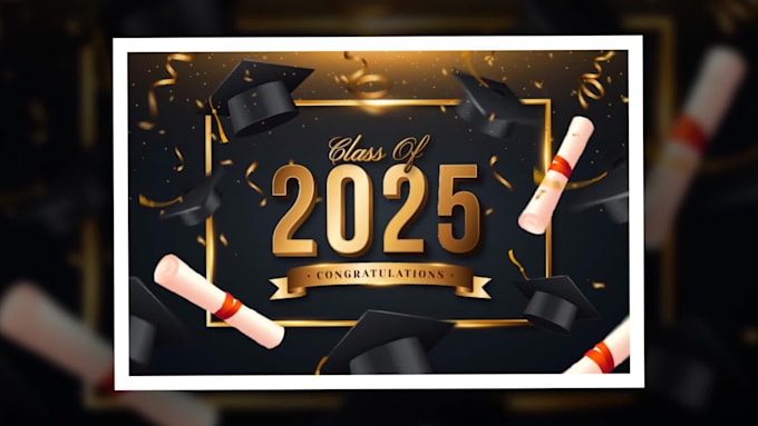 do a graduation photo slideshow video up to 500 photos
