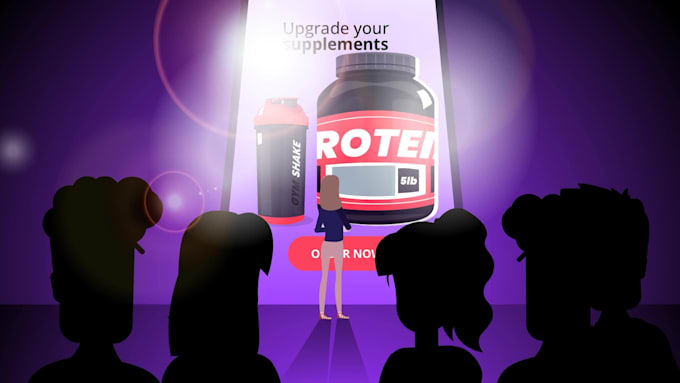 create custom modern 2d animated explainer videos