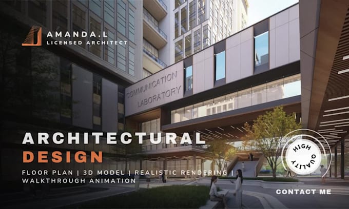 design and render commercial or residential buildings as an architect