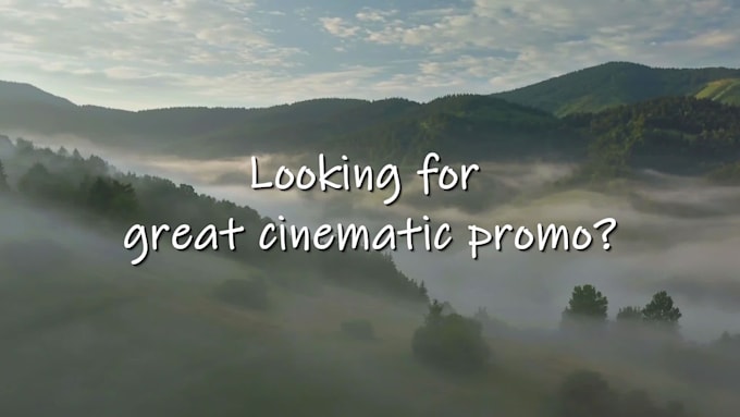 create a short cinematic promo