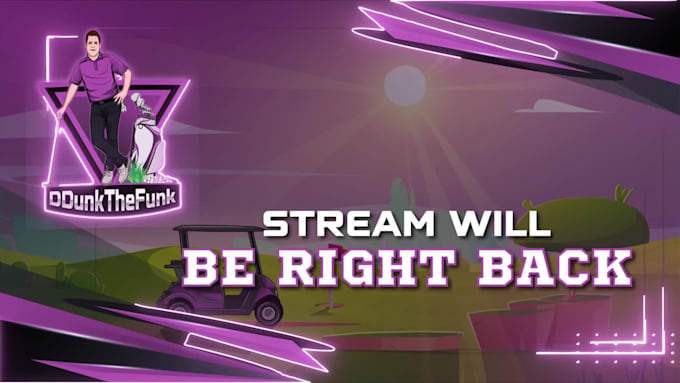 make twitch logo and animated overlay package for your stream