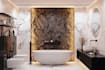 deliver a stunning 3d render of your bathroom design in photoreal quality