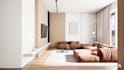 design modern scandinavian interior design with realistic 3d rendering