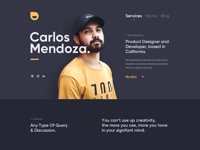 create a professional, responsive personal portfolio website