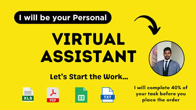 be your professional virtual assistant for web research and data entry