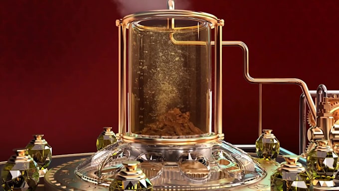 do 3d perfume and bottle animations, product visualizations