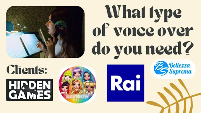 record a professional italian female voice over