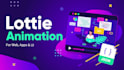create lottie json animation for your website or app