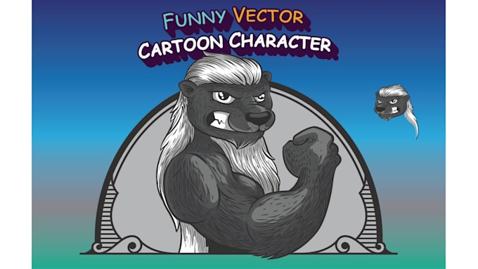 draw funny  vector cartoon characters and meme coin art
