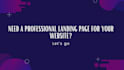 create responsive HTML landing page design in 24h