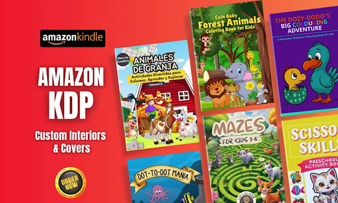 design kdp low content book interior and cover for amazon kdp