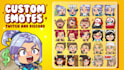 draw express custom emotes for twitch, discord, youtube