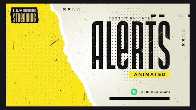 create animated alerts for twitch, youtube, facebook gaming