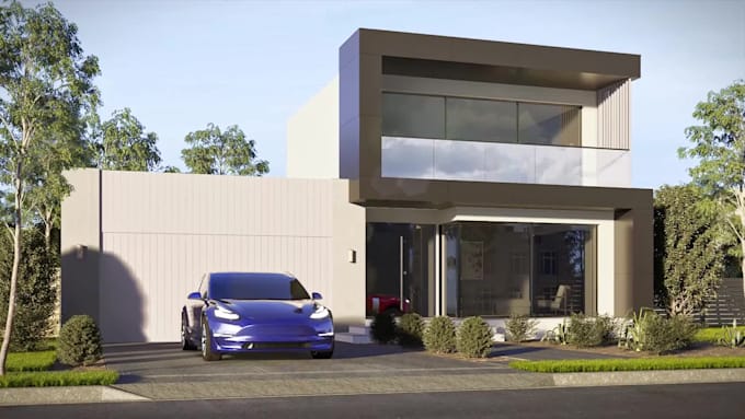 do exterior, interior 3d renderings and walkthrough
