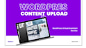 do wordpress data entry and content upload