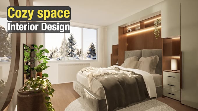 design a modern living room, bedroom, or bathroom interior
