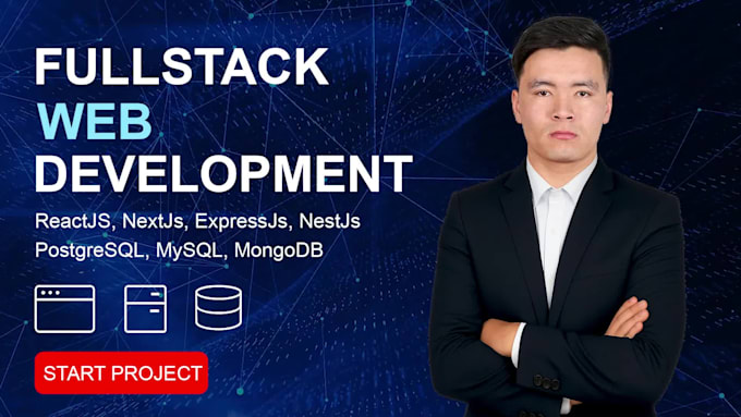 do custom website development as a full stack developer