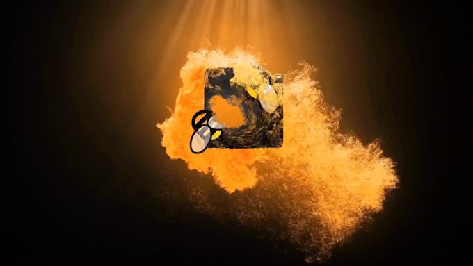 clean glossy 3d logo intro