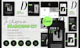 design an elegant instagram branding kit