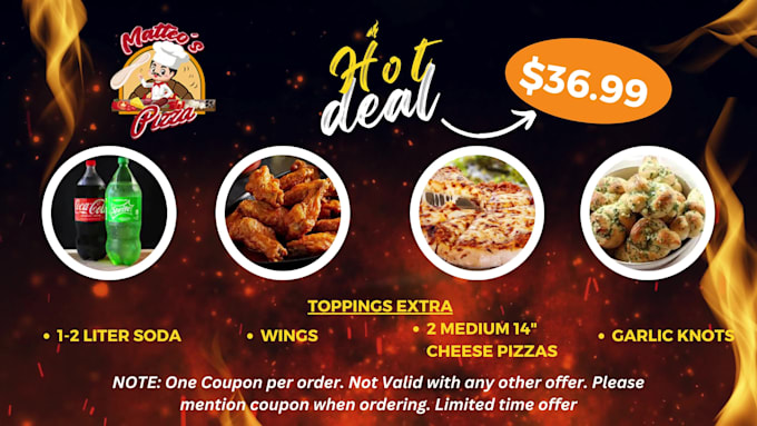 design menu board, digital menu board or animated tv menu