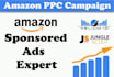 setup and manage amazon ppc campaign sponsored ads