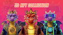 create high quality 3d character nft art model collection