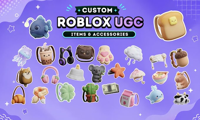 design custom roblox ugc clothing, accessories, and hair