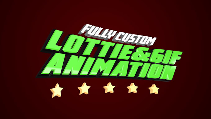create custom lottie, rive and GIF animation for your website