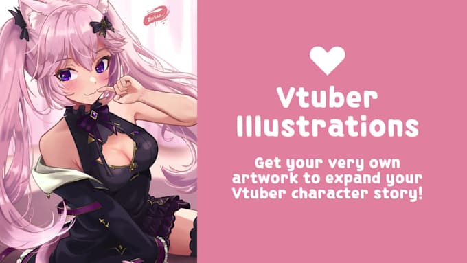 draw your vtuber artwork or lore illustration