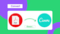 convert PDF to canva