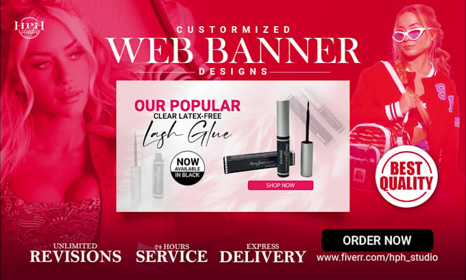 design awesome website banners, banner ads, google ads
