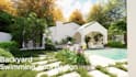 design garden, backyard, patio, pool and landscape renders