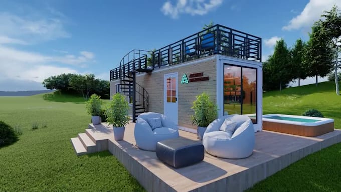 design shipping container home, cafe, restaurants, hotel