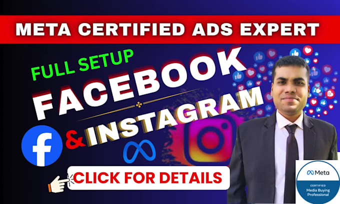 manage facebook instagram ads as PPC expert for service and ecommerce business