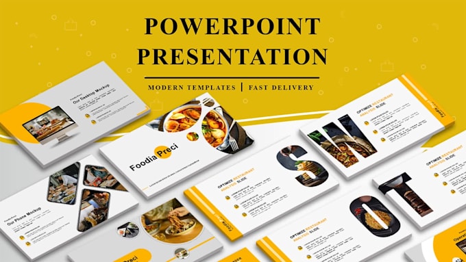 design a modern pitch deck and business powerpoint presentation