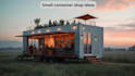 render, design your container cafe, kiosk or pop up
