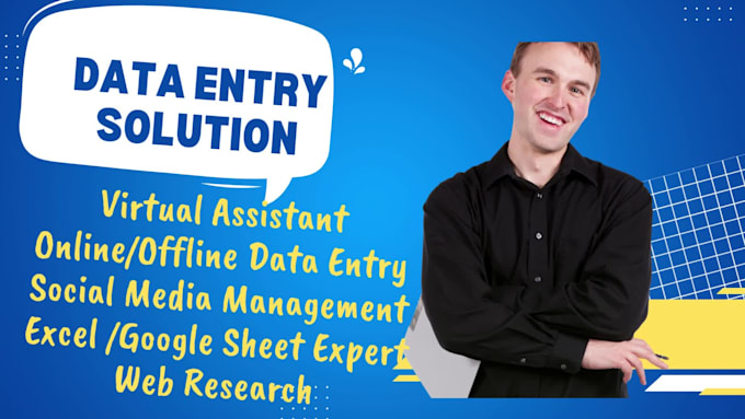 be your professional virtual secretary, data entry operator