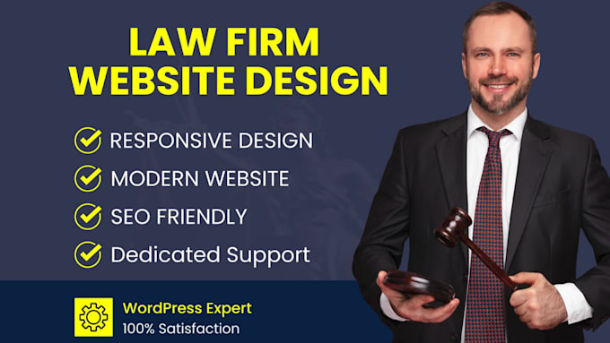 design SEO friendly wordpress lawyer attorney law firm website