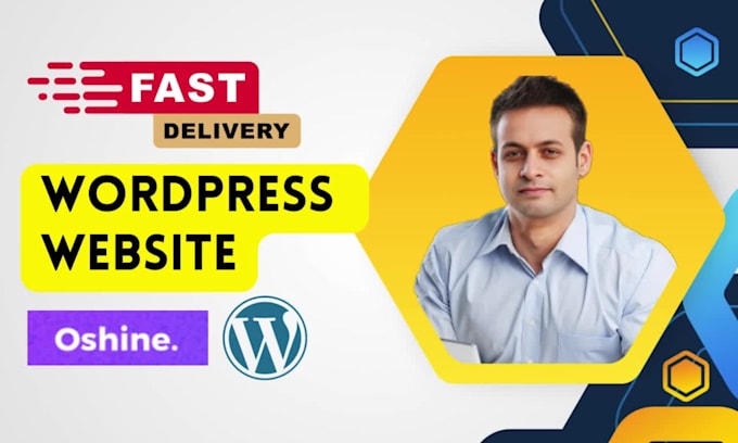 create beautiful wordpress website in oshine and elementor