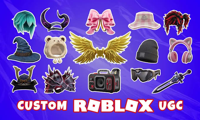 create custom 3d roblox ugc model, accessory, property