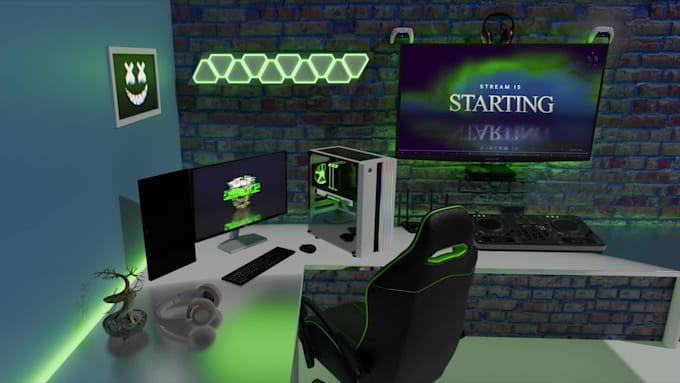 Do gaming room starting screen for streamers by Hamdihelo | Fiverr