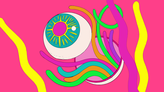 make epic trippy visuals animated handmade