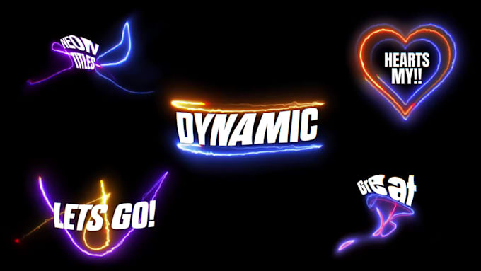 create unique professional kinetic typography videos