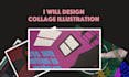 design a collage illustration