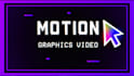 do professional motion graphics video with after effects animation