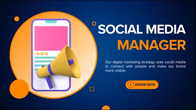 manage your social media account and develop a content strategy