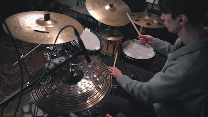 record professional acoustic post rock live drums