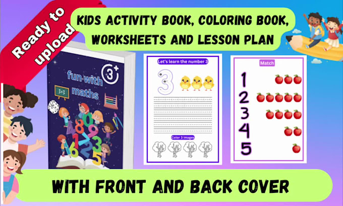 do kids activity worksheets and  coloring book