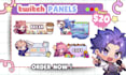 create vtuber twitch panels, overlay for your stream